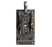 Terror-Switch Light Switch Lever, Light Switch Cover Plate with Horrifying Scream Flicker Green Lights, Retro Horror Movie Themed Wall Creepy Decorations, Spooky Halloween Lever for Home Decor (1)