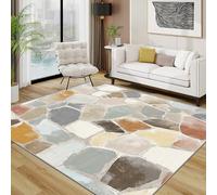 TerroVee Cobblestone Rug - Terrazzo Texture Small Rugs for Bedroom 50x80, Abstract Pebble Stone Floor Mat Soft Washable Non Slip Indoor Mats, Cobblestone Home Decor
