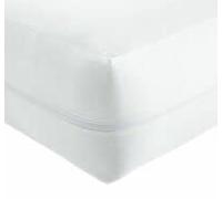 Terry Cloth Elastic Mattress Protector Total Encasement - Waterproof Zipped Anti-Allergy Mattress Cover (King)