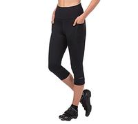 TERRY Holster Hi Rise Cycling Capri Pant - Women's Padded Compression Bike Bottoms - 18 Inch Inseam - Flex Air Chamois Black