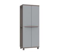 Terry, Jrattan 268, 2 Cabinet with 3 inner shelves, Lockable Doors with Wood Effect - 68x37.5x170 cm