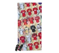 Terry Kneeshaw Art Manchester United Shirts Beach Towel, 100% Cotton, 160 x 80 cm