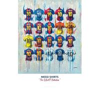 Terry Kneeshaw Art Messi - The GOAT Collection Poster A2 Limited Edition Unframed Shirt Print - Limited Edition - Premium Quality - By Terry Kneeshaw