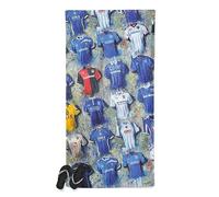 Terry Kneeshaw Art Portsmouth FC Beach Towel, Football Shirt Collection Artwork, 160 x 80 cm, Cotton