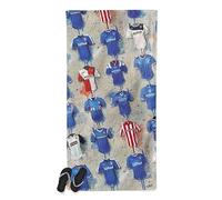 Terry Kneeshaw Art Rangers FC Shirts Teddybears Collection Beach Towel, 160 x 80 cm, 100% Cotton