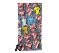 Terry Kneeshaw Art Sunderland AFC Shirts Collection Beach Towel, 100% Cotton, 160 x 80 cm