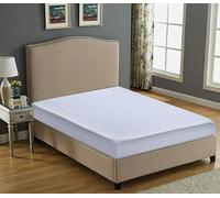 Terry Mattress Protector Waterproof Deep Bed Anti Allergy Breathable Soft Fitted Sheets Topper (King)