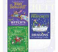terry pratchett 3 books collection set - the witch's vacuum cleaner and other stories, dragons at crumbling castle and other stories, father christmas’s fake beard[hardcover]