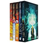 Terry Pratchett Discworld Novels Series 1 - 5 Books Collection Set (The Colour Of Magic, The Light Fantastic, Equal Rites, Mort, Sourcery)