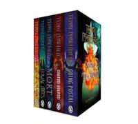 Terry Pratchett Discworld Novels Series 5 Books Collection Box Set (The Colour Of Magic, Equal Rites, Mort, Guards! Guards! & Going Postal)