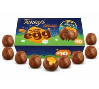 Terry’s Chocolate Orange Cream Filled Eggs Multipack, 10 x 34g Perfect For Easter Egg Hunt School Offices Great For Gift Kids Bulk Milk Chocolate with Orange Flavoured Cream