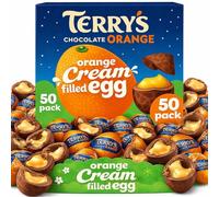 Terry’s Chocolate Orange Cream Filled Eggs Multipack 50 x 34g Perfect For Easter Egg Hunt School Offices Great For Gift Kids Bulk