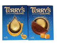 Terry’s Milk Chocolate 145g (Pack of 2) | Terrys Chocolate Bundle with Caramel | Classic Milk Chocolate | Sharing Treats & Everyday Indulgence