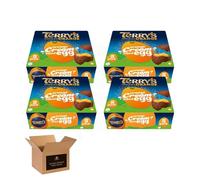 Terry’s Milk Chocolate Orange Cream Filled Easter Eggs Multipack Fondant Egg Bundles - Easter Gift Basket Fillers Bulk Chocolates Sharing Treats (5xChocolate Orange Cream Filled Egg - Pack 4)