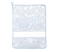 Terry Towel for Embroidery - Nursery Towel for Embroidery - 40 x 50 cm - Made in Italy (Light Blue)