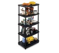Terry TS1000518 Scaff 2436/5 Black Adjustable Shelving Unit 930 By 590 By 1885