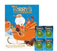 Terrys Chocolate Orange Advent Calendar 2025 - Milk Chocolate Xmas Countdown Calendar 106g + 4 x 145g Chocolates - Gifts for Christmas Stocking Filler Treat (4 Mint + Advent)