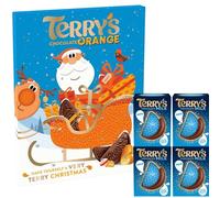 Terrys Chocolate Orange Advent Calendar 2025 - Milk Chocolate Xmas Countdown Calendar 106g + 4 x 145g Chocolates - Gifts for Christmas Stocking Filler Treat (4 Milk + Advent)
