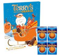 Terrys Chocolate Orange Advent Calendar 2025 - Milk Chocolate Xmas Countdown Calendar 106g + 4 x 145g Chocolates - Gifts for Christmas Stocking Filler Treat (4 Orange + Advent)
