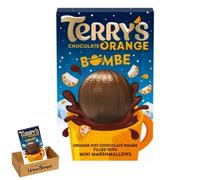Terry's Chocolate Orange Bombe, Orange Hot Chocolate Bombe Filled with Mini Marshmallows, 43g, Creamy Orange Centre with Crisped Rice, 43g, Vegetarian Bundle By UrbanShoppi (Pack of 1)