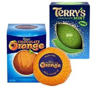 Terrys Chocolate Orange Chocolate Milk 145g & Terry's Chocolate Mint Ball 145g Mint Flavour Milk Chocolate Gift Ball by Parahon