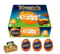 Terry's Chocolate Orange Cream Filled Egg, Milk Chocolate with Real Orange Oil, 5 Pack, 170g, Vegetarian, Terry's Ornage Egg Multipack Bundle by UrbanShoppi (2x Box's)