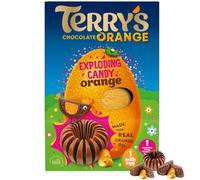 Terry's Chocolate Orange Exploding Candy Easter Egg | Large Easter Egg with Real Orange Oil & Popping Candy | Fun Easter Gift for Kids & Adults | Chocolate Lovers’ Easter Treat, 297g