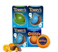 Terrys Chocolate Orange Gift Set Festive Chocolate Gift for Kids, Women & Men Perfect Christmas Treat or Stocking Filler (4 Pack, 2 Milk Chocolate Oranges, 1 Mint & 1 Classic)