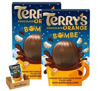 Terry's Chocolate Orange Milk Chocolate Truffles, Creamy Orange Centre with Crisped Rice, 43g, Vegetarian (Pack of 2)