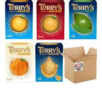 Terry's Chocolate Orange Milk,Mint,Dark,Caramel,White Chocolate Balls Gift Bundle 145g - 5 x Random Mixed Flavours of Chocolate Balls Gift Bundle - Pick Number of Gifts Bundles
