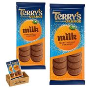 Terry's Chocolate Orange Sharing Bar 90g - Milk Chocolate with Real Orange Oil - Classic Terry’s Chocolate in a Sharing Block, Bundle by UrbanShoppi (2x Orange Sharing Bar)