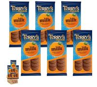 Terry's Chocolate Orange Sharing Bar, Milk Chocolate with Orange Oil, 90g (Pack of 6)