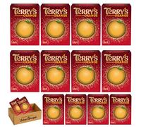 Terry's Dark Chocolate Orange, Made with Real Orange Oil, Christmas Dark Orange Chocolate 145g, Unsquare Gift Treat, Bundle by UrbanShoppi (Pack of 12)