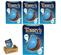 Terry's Milk Chocolate Ball 145g - Smooth & Creamy Segmented Treat, Foil-Wrapped for Gifting, Ideal Chocolate Gift, Christmas, Bundle by UrbanShoppi (Pack of 4)
