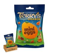 Terry's Mini Eggs Orange Milk Chocolate with Crispy Shell, 70g Pouch, Terry Orange Easter Mini Eggs, Terry's Mini Easter Eggs, Bundle by UrbanShoppi (1x Mini Eggs Pouch)