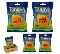 Terry's Mini Eggs Orange Milk Chocolate with Crispy Shell, 70g Pouch, Terry Orange Easter Mini Eggs, Terry's Mini Easter Eggs, Bundle by UrbanShoppi (4x Mini Eggs Pouch)