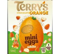 Terry's White Chocolate Orange Easter Egg And Mini Eggs 200G For Easter Best gift for Friends & Family