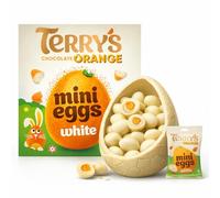Terry's White Chocolate Orange Easter Egg & White Mini Eggs Bag Perfect For Easter Egg Hunt School Offices Great Gift For Kids & Adults
