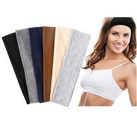 TERSE Headbands for Women Short Hair Non Slip Elastic Sweat Hairbands Soft Fabric Hair Bands for Women's Hair, Workout Yoga Running Sport Thin Hair Wrap for Girls
