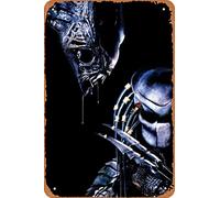 TersShawl Vintage Style Movie Tin Sign,Avp Alien Vs Predator Movie Poster,Bar Pub Home Wall Plaque Decor Sign 8x12 Inch