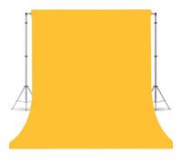 TERSUM Yellow Photo Backdrop, Photo Booth Portrait Photography backdrops, Studio White Backdrop for Photoshoot Streaming Video Shooting 8FTx10FT