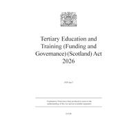 Tertiary Education and Training (Funding and Governance) (Scotland) Act 2026 ASP 5 2026