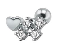 [Tertioi] Hypoallergenic Dermal Anchor Top and Base Elegant Body Piercing Accessories Zirconia Labret Lip Cheek Jewelry Crystal Dermal Piercing Jewelry
