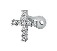 [Tertioi] Hypoallergenic Dermal Anchor Top and Base Elegant Body Piercing Accessories Zirconia Labret Lip Cheek Jewelry Crystal Dermal Piercing Jewelry