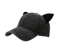 Tertioi Kitten Ears Baseball Cap Cute Cat Ears for Daily Life, Training, Sports, Breathable, Outdoor