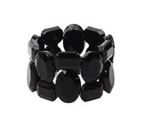 [Tertioi] Wide elastic stone, strong alloy design to attract women, suitable for wedding and celebration, colorful crystal wedding bangle