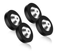 Tertullus 4 Pcs Speaker Spike Pads Pom+Stainless Steel 49mm×13mm Speaker Spike Floor Protectors Isolation Base Mat Speaker Spike Shoes
