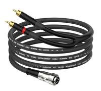 Tertullus Naim 5 Pin Din to 2 x RCA Phono Plugs Stereo Cable Twist Lock Pure OFC (5 Pin Din To RCA, 1.5M)