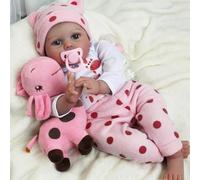 TERTYRES Reborn Baby Dolls 22 Inches 55 cm Lifelike Soft Vinyl Silicone Like Real Baby Doll Real Newborn Touch Realistic Baby Girl
