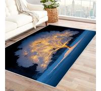 TERUEA 3D Printed Street Carpet , A tall tree covered Non-slip Easy To Clean Carpets - Desk Floor Protector Mat - Suitable for Teenagers E-sports Room(White)-240x300cm